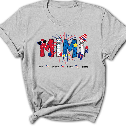 Great Mom Happy Holidays - Personalized Custom Women's T-shirt