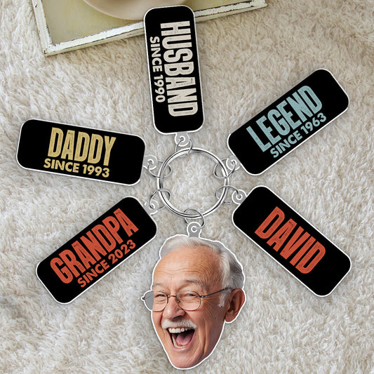 Legend Husband Daddy Papa - Personalized Acrylic Tag Keychain