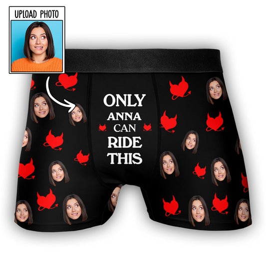 Can Ride This - Personalized Photo Men's Boxer Briefs