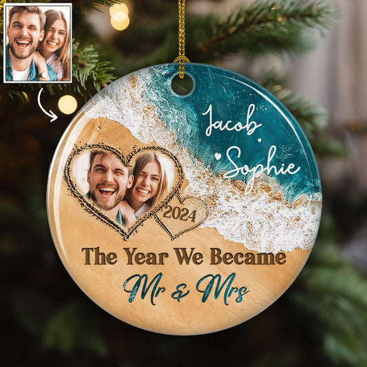 The Year We Became - Personalized Custom Ceramic Ornament