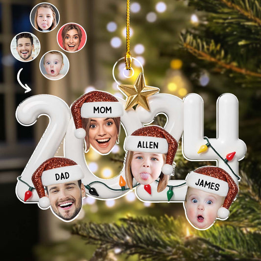 2024 Holiday Photo - Personalized Custom Acrylic Ornament