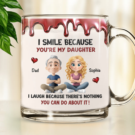 Because You Are My Son - Personalized Custom Glass Mug