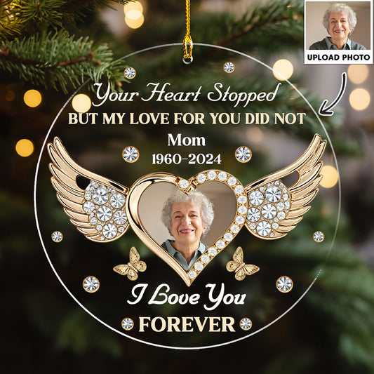 My Love for You Will Never Stop - Personalized Custom Acrylic Ornament