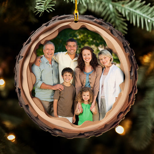 Photo With Wood Shape - Personalized Custom Wood Ornament