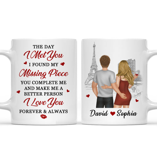 The Day I Found You - Personalized Custom Coffee Mug