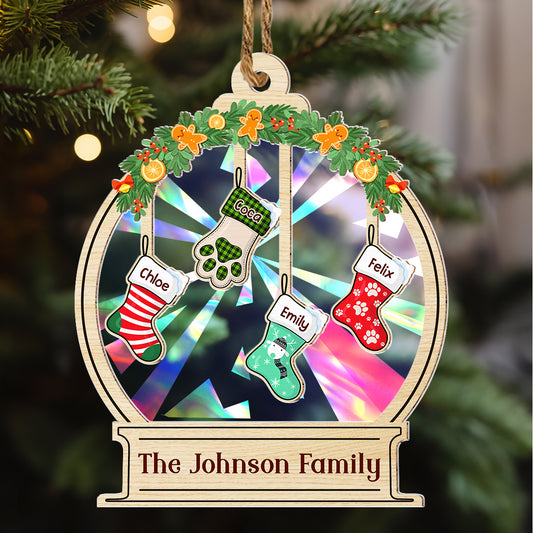 Our Family - Personalized Custom Rainbow Ornament