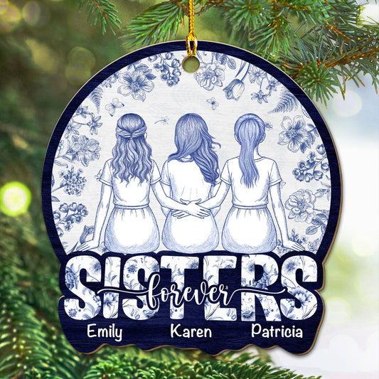 Best Bestie Forever - Personalized Custom Wood Ornament