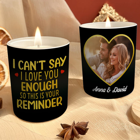 I Love You -  Personalized Custom Candle