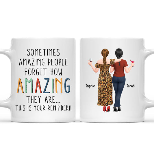 Sometimes Amazing People - Personalized Custom Coffee Mug 
