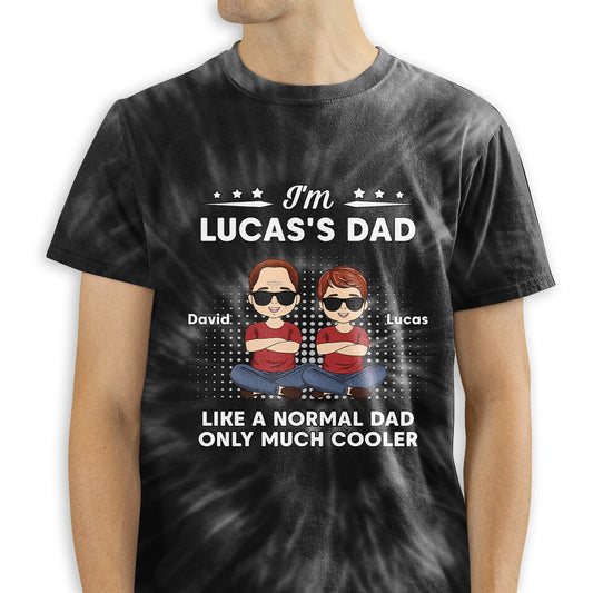 Much Cooler Dad - Personalized Custom All-over-print T-shirt - Blithe Hub