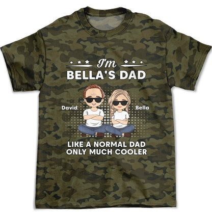 Much Cooler Dad - Personalized Custom All-over-print T-shirt - Blithe Hub