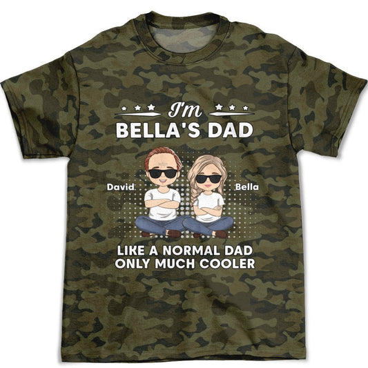 Much Cooler Dad - Personalized Custom All-over-print T-shirt - Blithe Hub