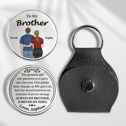 To My Brother - Personalized Custom Pocket Hug
