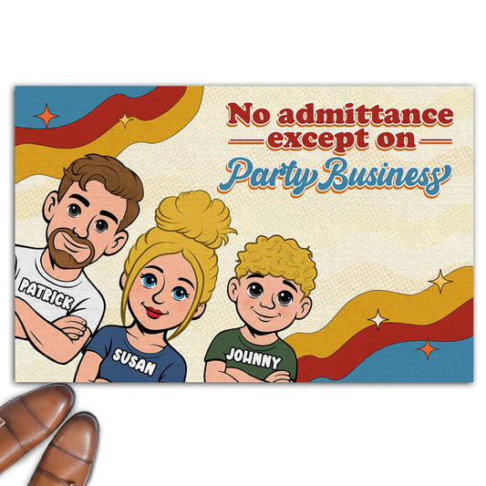 Come Bearing Party Snacks - Personalized Custom Doormat