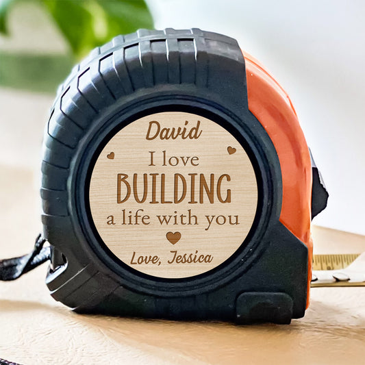 Love Grows Through Shared Moments - Personalized Custom Tape Measure