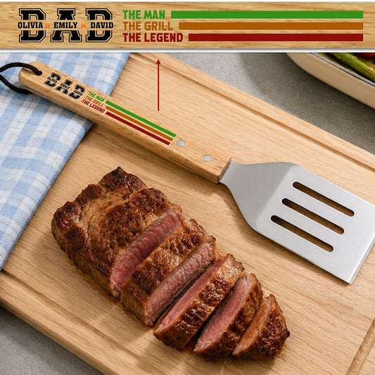 The Man The Grill The Legend - Personalized Custom Grill Spatula
