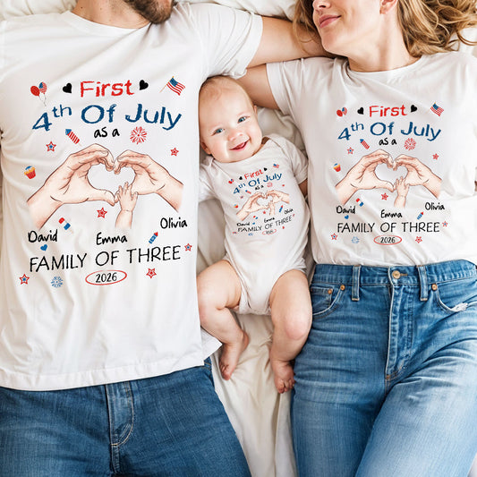 First 4th Of July - Personalized Custom T-shirt And Onesie