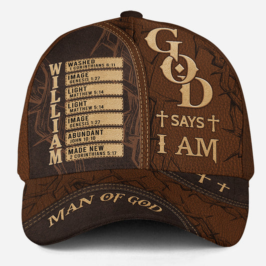 God Says I Am - Personalized Custom Classic Cap