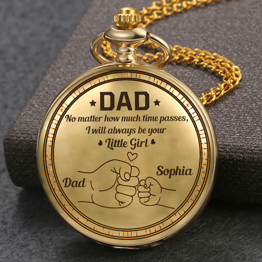 No Matter How Much Time Passes - Personalized Custom Pocket Watch