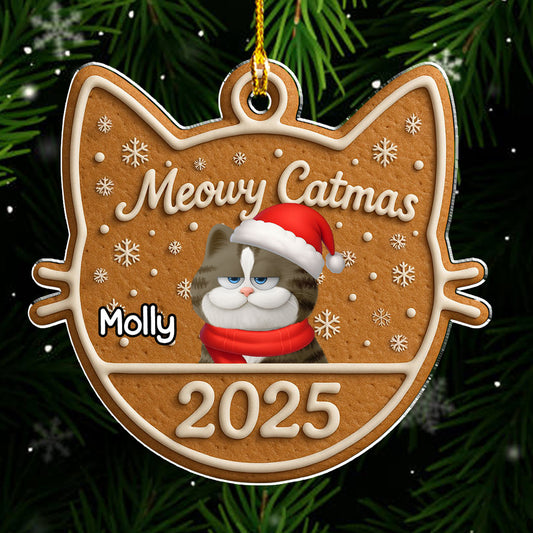 Chunky Catmas - Personalized Custom Acrylic Ornament