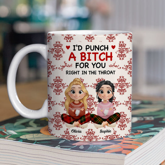 Bestie With Christmas 2025 - Personalized Custom Coffee Mug