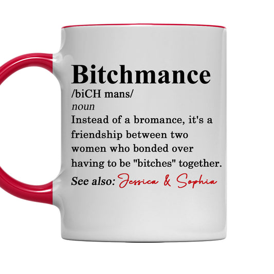 Definition A Friendship - Personalized Custom Accent Mug