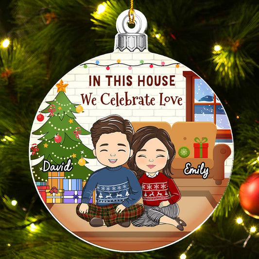 First Christmas In Our New Home 2024 - Personalized Custom Acrylic Ornament