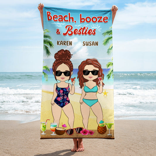 Beach & Besties - Personalized Custom Beach Towel