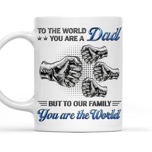 You Are The World To Our Family - Personalized Custom 3D Inflated Effect Mug