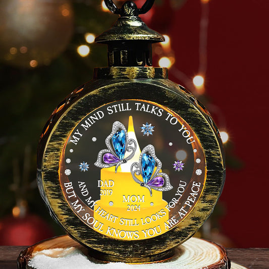 My Soul Knows You Are At Peace - Personalized Custom Christmas Lantern