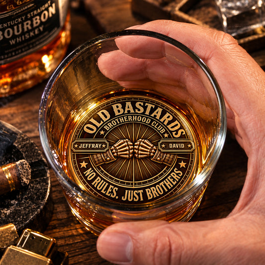  Brotherhood Gets Better With Age - Personalized Engraved Whiskey Glass