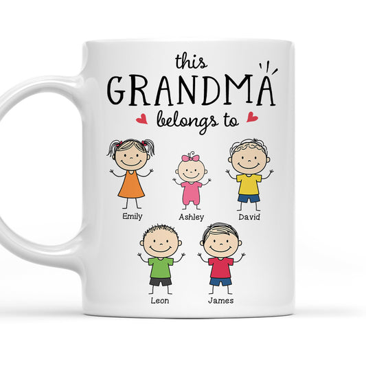 Grandma Makes Everything Feel Home - Personalized Custom Coffee Mug