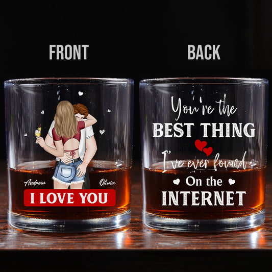 You Are The Best Thing - Personalized Custom Engraved Whiskey Glass