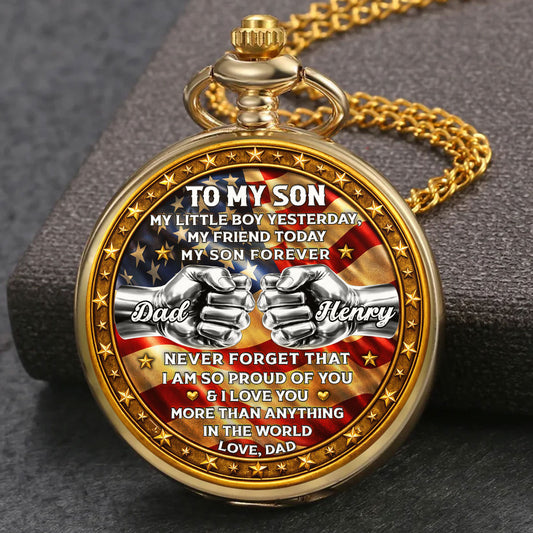Unbreakable Bond - Personalized Custom Print Pocket Watch 