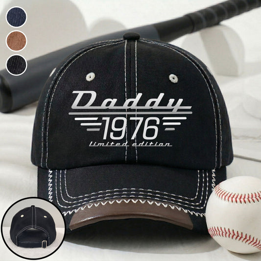 Limited Edition Daddy - Personalized Custom Vintage Soft Baseball Cap