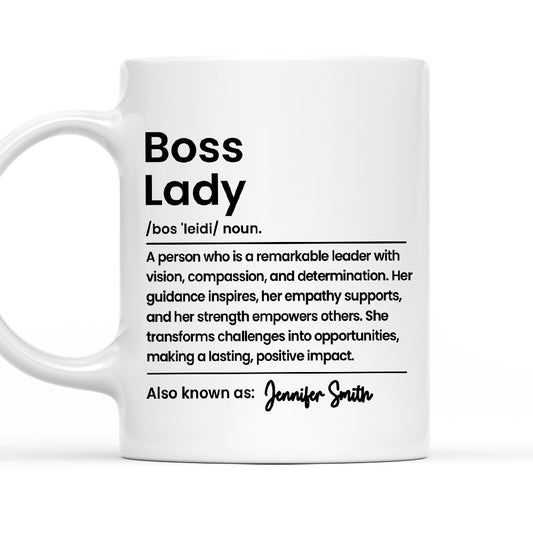 Boss Lady - Personalized Custom Coffee Mug