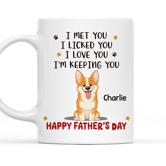 2D Dog Stylized Licked You - Personalized Custom Coffee Mug