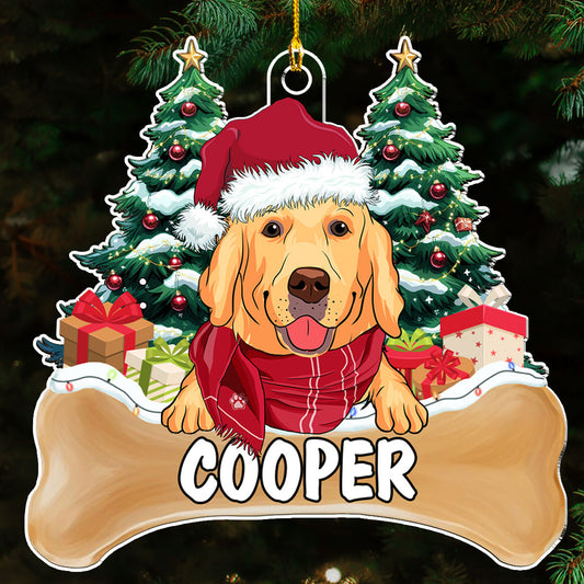 Dog Christmas - Personalized Custom Acrylic Ornament
