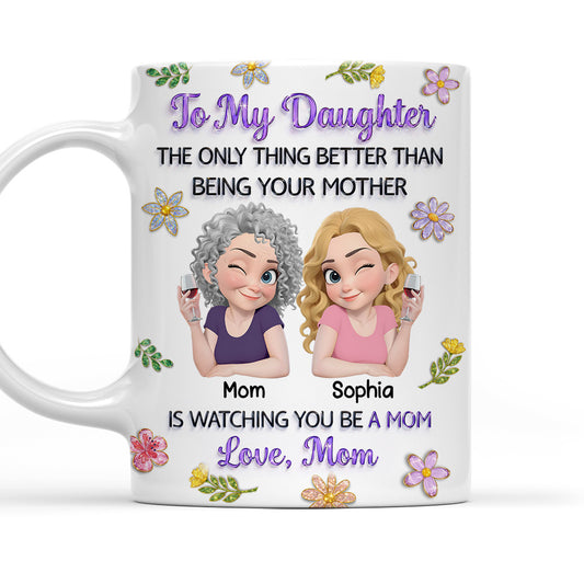 Linked Together Cartoon Blink - Personalized Custom 3D Effect Mug