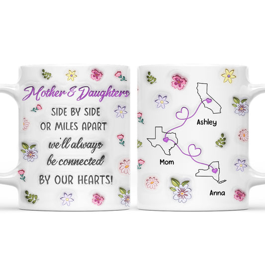 Mom And Daughter Unbreakable Bond - Personalized Custom 3D Inflated Effect Mug