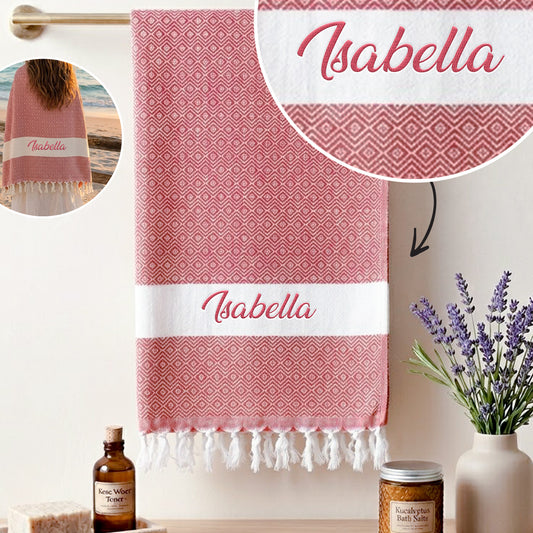 A Girl Trip - Personalized Custom Monogrammed Beach Towel