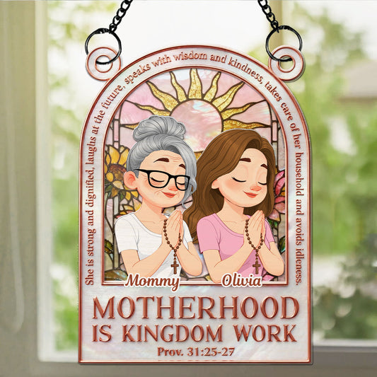 Faith Guides Her Journey - Personalized Custom Suncatcher