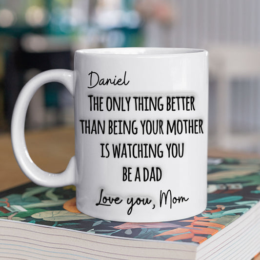 Watching My Son - Personalized Custom 3D Inflated Effect Mug