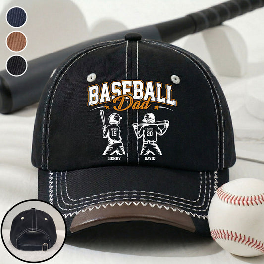Baseball Daddy We Love - Personalized Custom Vintage Soft Baseball Cap