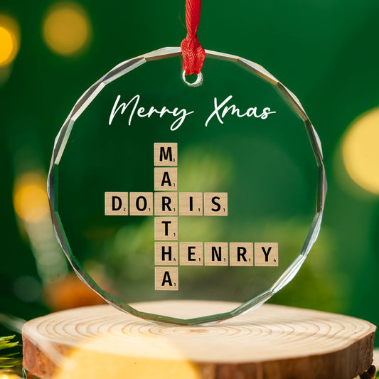 A Merry Little Christmas - Personalized Custom Glass Ornament