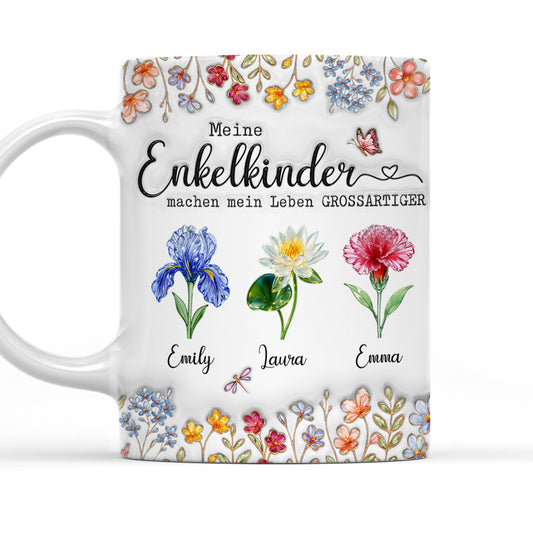 Machen Sie das Leben großartiger mit tollen Kindern – Personalisierte Tasse mit 3D-Aufpuste-Effekt