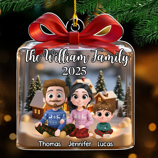 Our Family This Year - Personalized Custom Acrylic Ornament