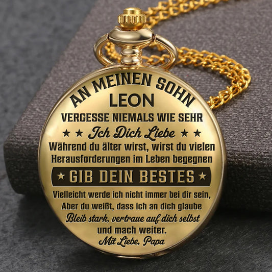 Für Meinen Sohn Ich Glaube An Dich – Personalisierte Individuelle Taschenuhr