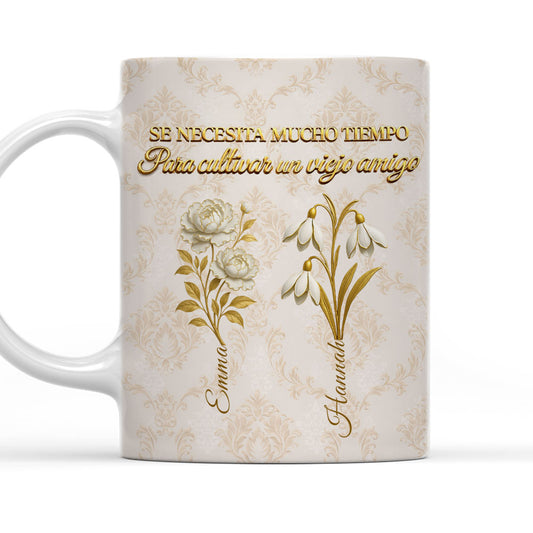 My Vintage Friend Spanish - Personalized Custom Coffee Mug