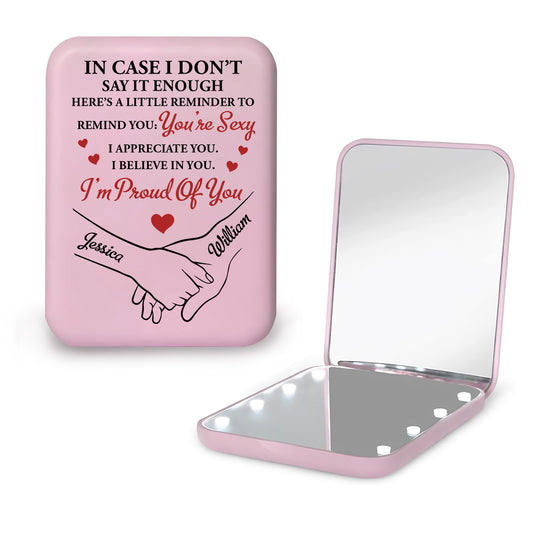 I Believe In You - Personalized Custom LED Pocket Mirror